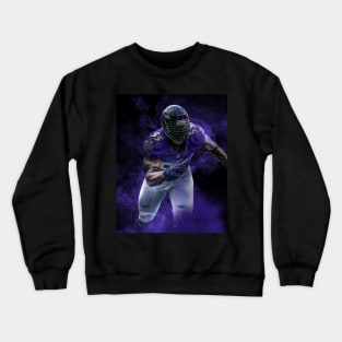 Terrell Suggs Baltimore Sports Art Crewneck Sweatshirt